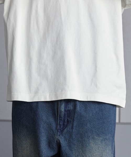 Anchor Smith(アンカー スミス)の「オーバーサイズ サイドライン ハーフジップ半袖Tシャツ(Tシャツ/カットソー・メンズ・ホワイト/ブラック/チャコール/ネイビー/ボルドー/グリーン/グレイッシュブルー・M/L)」の18枚目の写真