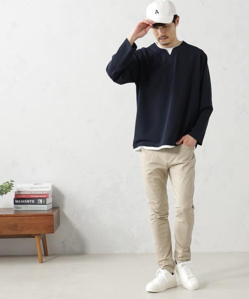 FOUND GOOD(ファウンドグッド)の「UNISEXイニシャルCAP(キャップ・メンズ・ベージュ/ネイビー/ブルー系7/レッド系8/グレー系5/グリーン系5/ホワイト系5/ブラック/グリーン系/ブルー系/グレー系/パープル系/ブラウン系3・FREE/フリー)」の2枚目の写真