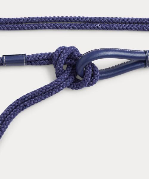 【極稀少】R.L.L RALPH LAUREN ロープベルト レザー 送料無料】☆Ralph Lauren ラルフローレン ロープベルト レザー