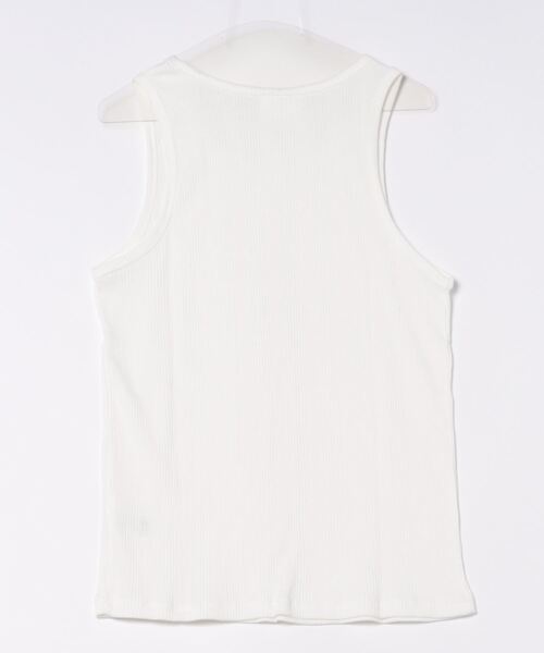 SPINNS(スピンズ)の「【2サイズ展開】リブシンプルタンクトップ(タンクトップ・メンズ・ホワイト・L/M)」の3枚目の写真