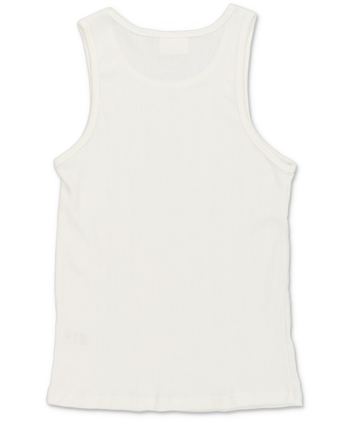 SPINNS(スピンズ)の「【2サイズ展開】リブシンプルタンクトップ(タンクトップ・メンズ・ホワイト・L/M)」の5枚目の写真