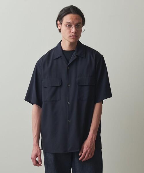 極美品 Steaven Alan メリノウール ハーフジップ シャツ ルーズ M Steven Alan（スティーブンアラン）の「＜Steven Alan＞ メリノウール