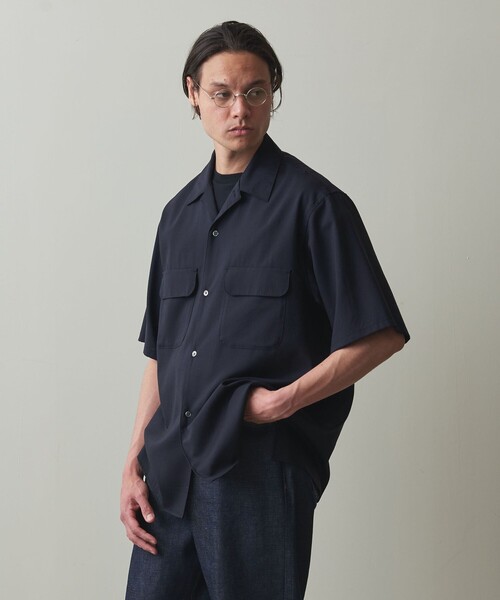 新品 Edition メリノウールオープンカラーシャツ 定価26,400円 Steven Alan（スティーブンアラン）の「＜Steven Alan＞ メリノウール