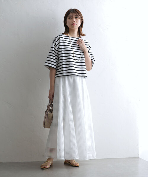 La TOTALITE（ラトータリテ）の「【LE MINOR/ルミノア】別注Crop pullover（Tシャツ/カットソー・レディース・ブラック/ピンク/キャメル/パープル・FREE）」の5枚目の写真