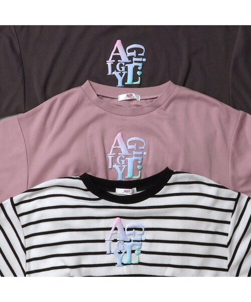 algy（アルジー）の「【接触冷感・吸水速乾】グラデロゴガーリーワンピ（ワンピース・キッズ・その他2/ピンク/チャコール・XX-SMALL/X-SMALL/SMALL/MEDIUM）」の12枚目の写真