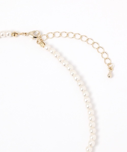 Heather（ヘザー）の「パールリボンネックレス　118770（ネックレス・レディース・ブラック/ホワイト・ONE SIZE）」の6枚目の写真