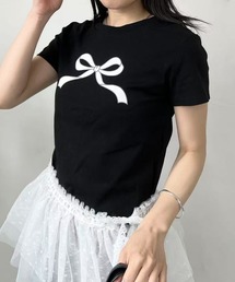 コンパクトリボンTシャツ