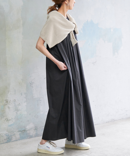 Spick and Span シアーヨーク切替ワンピース 36タグ付き Spick＆Span ワンピース 「追加」シアーヨーク切替ワンピース