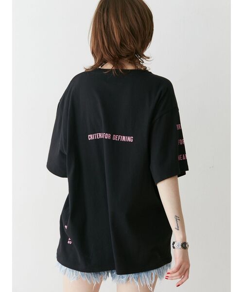 jouetie（ジュエティ）の「ロックグラフィックBIGTシャツ（Tシャツ/カットソー・レディース・オフホワイト/ブラック/パープル・MEDIUM）」の14枚目の写真