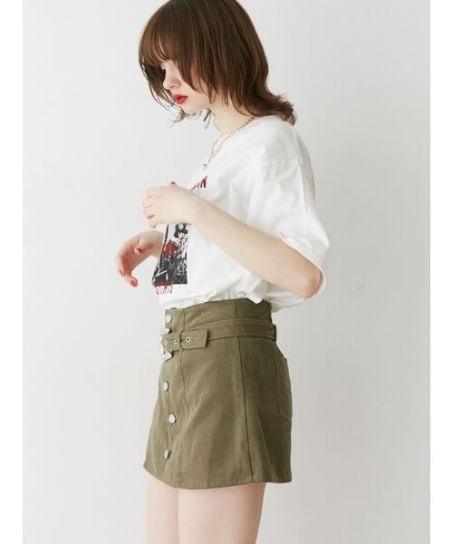 jouetie（ジュエティ）の「ロックグラフィックBIGTシャツ（Tシャツ/カットソー・レディース・オフホワイト/ブラック/パープル・MEDIUM）」の18枚目の写真