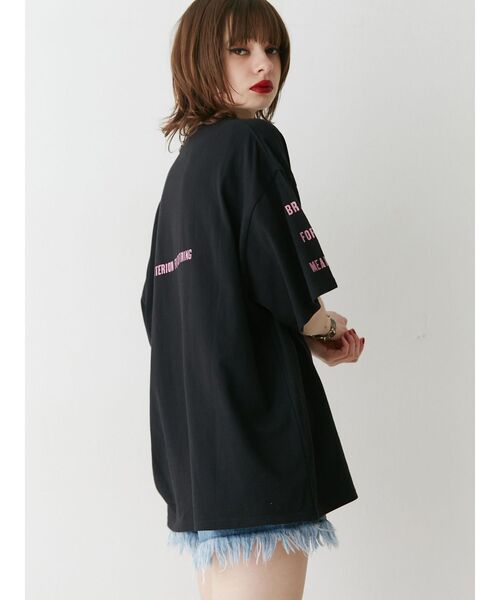 jouetie（ジュエティ）の「ロックグラフィックBIGTシャツ（Tシャツ/カットソー・レディース・オフホワイト/ブラック/パープル・MEDIUM）」の10枚目の写真