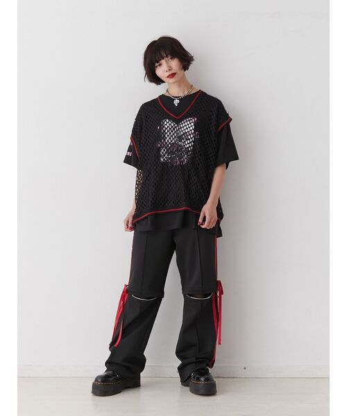 jouetie（ジュエティ）の「ロックグラフィックBIGTシャツ（Tシャツ/カットソー・レディース・オフホワイト/ブラック/パープル・MEDIUM）」の20枚目の写真