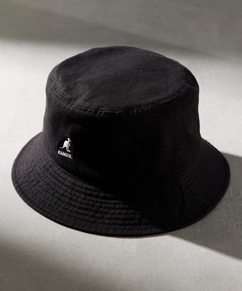 セール】【KANGOL】ワンポイントロゴバケットハット WASHED