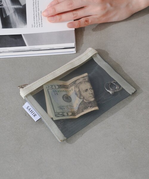 BIRTHDAY BAR(バースデイバー)の「【SAHIR サヒール】メッシュポーチ(ポーチ・レディース・グレー/ピンク/オレンジ・0)」の2枚目の写真