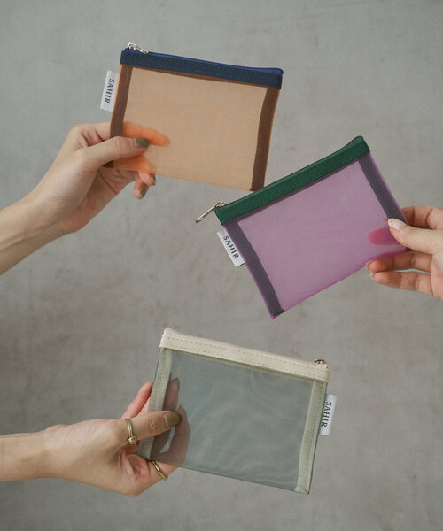 BIRTHDAY BAR(バースデイバー)の「【SAHIR サヒール】メッシュポーチ(ポーチ・レディース・グレー/ピンク/オレンジ・0)」の8枚目の写真