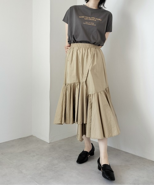 Virca(ヴィルカ)の「異素材切替Tシャツ(Tシャツ/カットソー・レディース・グレー/チャコールグレー・38)」の14枚目の写真