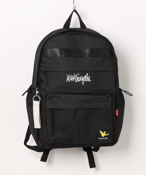 PARKS TOKYO SELECT（パークストウキョウセレクト）の「【（What it isNt) ART BY MARKGONZALES】キーホルダー付き バックパック / リュック（バックパック/リュック・メンズ・ブラック×パープル/ブラック×イエロー/ブラック×ホワイト・FREE）」の5枚目の写真