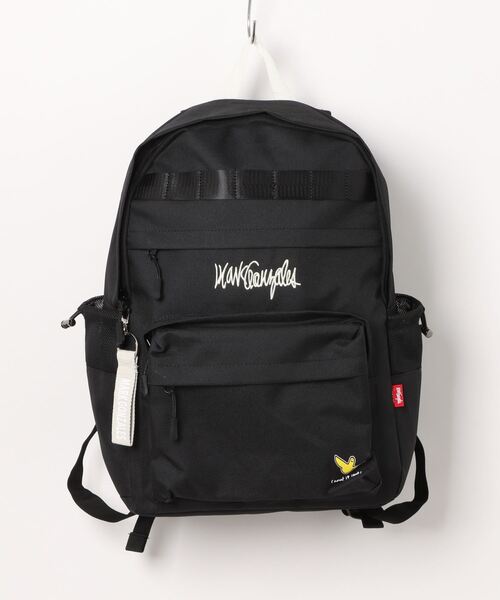 PARKS TOKYO SELECT（パークストウキョウセレクト）の「【（What it isNt) ART BY MARKGONZALES】キーホルダー付き バックパック / リュック（バックパック/リュック・メンズ・ブラック×パープル/ブラック×イエロー/ブラック×ホワイト・FREE）」の7枚目の写真