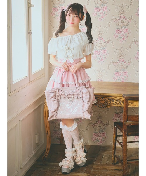 Ank Rouge（アンクルージュ）の「ワンショルリボンブラウス（シャツ/ブラウス・レディース・ホワイト/ブラック/ブルー・M）」の16枚目の写真