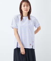 DECOY SINCE 1981（デコイシンスイチキュウハチイチ）の「【接触冷感】コイくんボーダーオーガニックコットンTシャツ（Tシャツ/カットソー）」