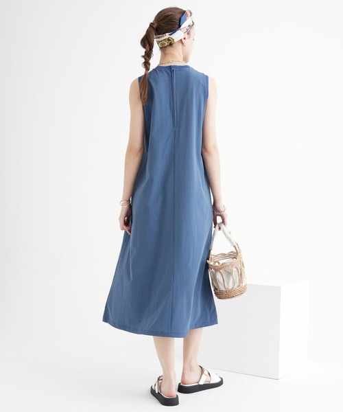 saloon(サルーン)の「SALOON(サルーン)/ノースリバルーンワンピース【洗濯機洗い可】(ワンピース・レディース・カーキ/ブラック/ブルー・FREE)」の15枚目の写真