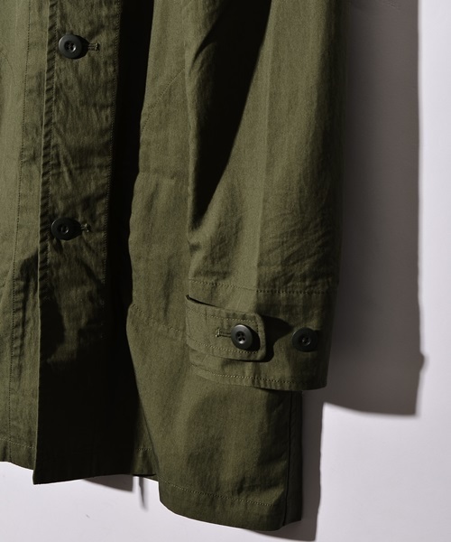 SHIPS JET BLUE（シップスジェットブルー）の「SHIPS JET BLUE (シップス ジェットブルー): ギャバ ショップコート■（ステンカラーコート・メンズ・ネイビー/ベージュ/オリーブ・LARGE/SMALL/MEDIUM）」の9枚目の写真