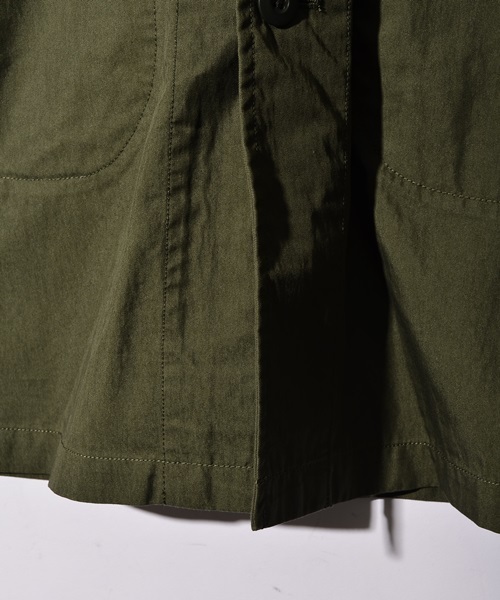 SHIPS JET BLUE（シップスジェットブルー）の「SHIPS JET BLUE (シップス ジェットブルー): ギャバ ショップコート■（ステンカラーコート・メンズ・ネイビー/ベージュ/オリーブ・LARGE/SMALL/MEDIUM）」の10枚目の写真