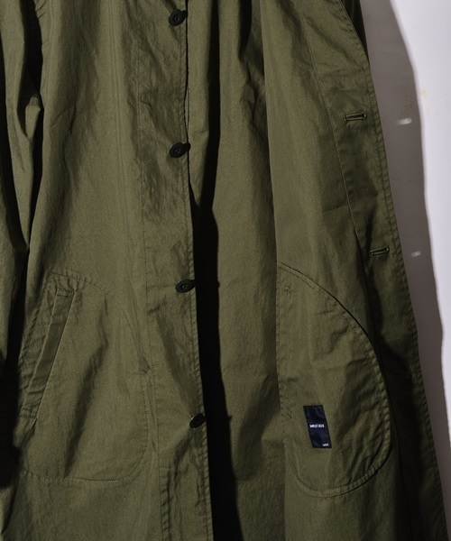 SHIPS JET BLUE（シップスジェットブルー）の「SHIPS JET BLUE (シップス ジェットブルー): ギャバ ショップコート■（ステンカラーコート・メンズ・ネイビー/ベージュ/オリーブ・LARGE/SMALL/MEDIUM）」の4枚目の写真