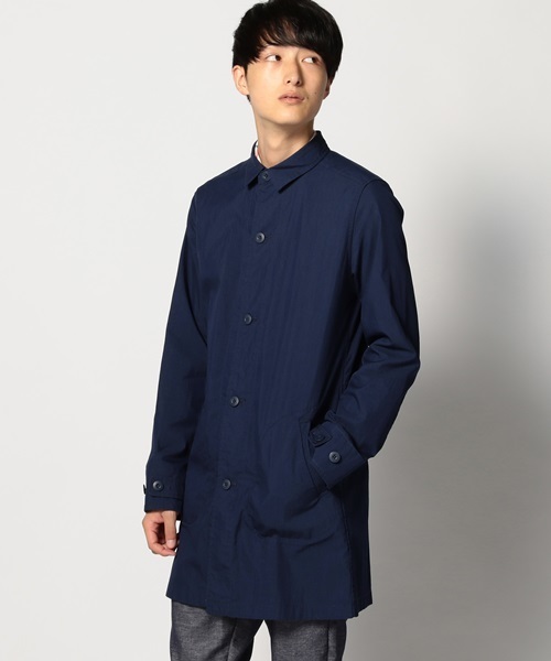 SHIPS JET BLUE（シップスジェットブルー）の「SHIPS JET BLUE (シップス ジェットブルー): ギャバ ショップコート■（ステンカラーコート・メンズ・ネイビー/ベージュ/オリーブ・LARGE/SMALL/MEDIUM）」の11枚目の写真