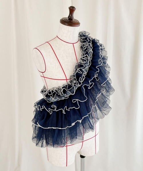 orient millinery フリルバッグ ORIENT MILLINERY ウエストポーチ ウエストバッグ DORA MESH「ドーラ