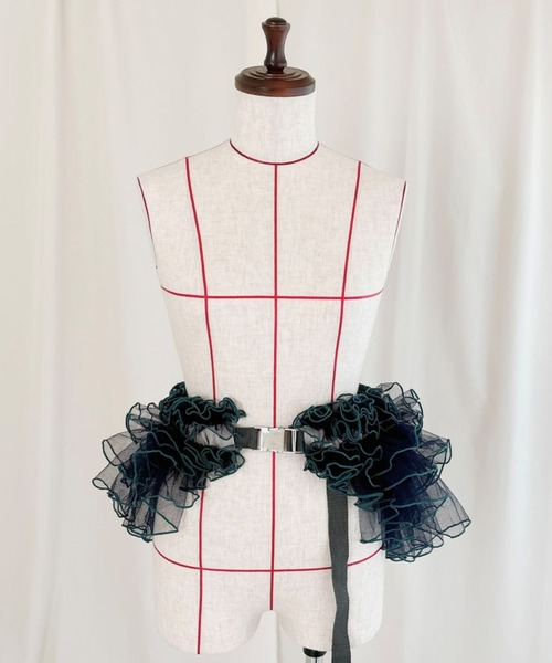 限定販売】DORA TIER TULLE - MIDI/チュールフリルバッグ