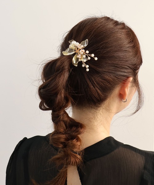 エルメス フラワーパターン ヘアピン フラワーモチーフ5本セット