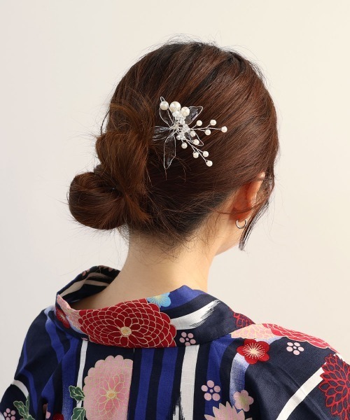 インドネシアビーズのヘアピン♡ Port ヘアピン 「 10色展開 各2個の20ピース 」スター デザイン セット