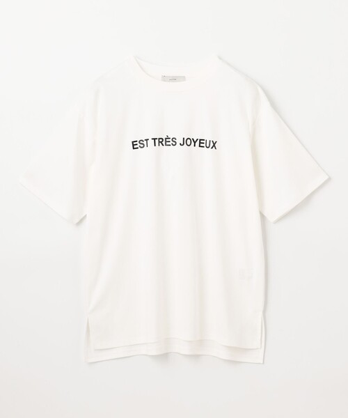 ANY(エニィ)の「【汗ジミ防止加工】シルケットスムース半袖ロゴTシャツ(Tシャツ/カットソー・レディース・ブラック系/ホワイト系/ライトグレー系・4)」の20枚目の写真