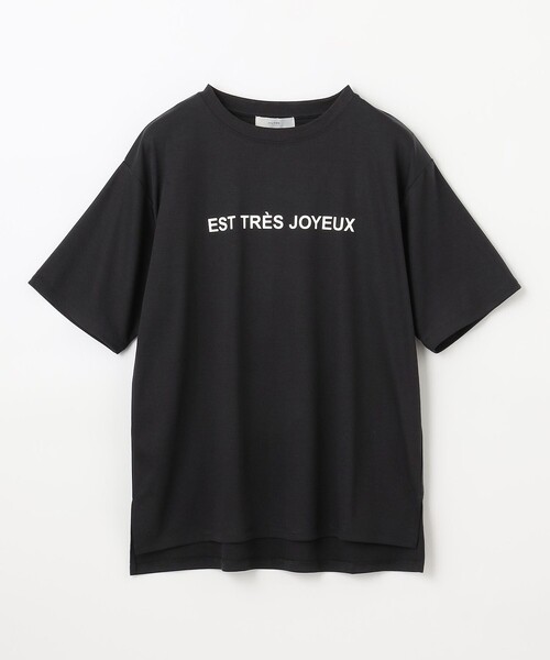 ANY(エニィ)の「【汗ジミ防止加工】シルケットスムース半袖ロゴTシャツ(Tシャツ/カットソー・レディース・ブラック系/ホワイト系/ライトグレー系・4)」の21枚目の写真