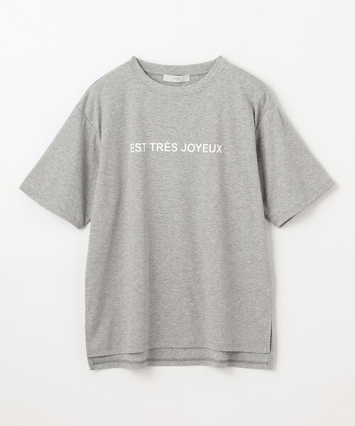 ANY(エニィ)の「【汗ジミ防止加工】シルケットスムース半袖ロゴTシャツ(Tシャツ/カットソー・レディース・ブラック系/ホワイト系/ライトグレー系・4)」の22枚目の写真