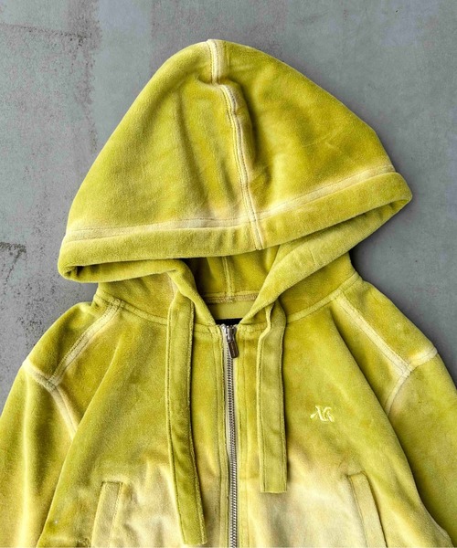 パーカー Blast Velor Short Length Hoodie/ブラストベロアショートフーディ「MAISON SPECIAL/メゾンスペシャ SALE】Blast Velor Short Length Hoodie