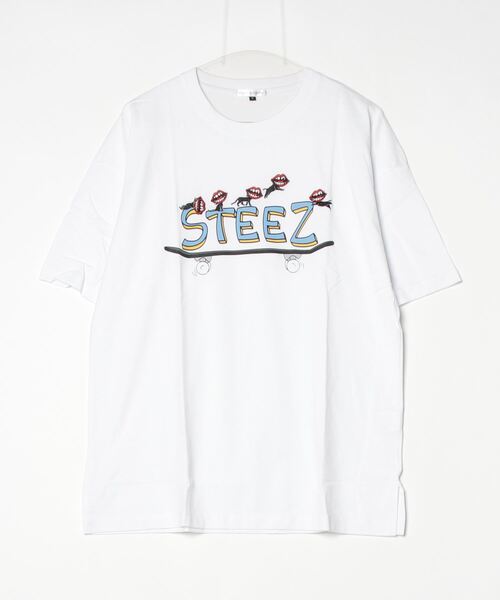 RE730（アールイーセブンサーティー）の「RE730 なみおくんキャット　ビッグシルエットTシャツ（Tシャツ/カットソー・メンズ・オフホワイト/ブラック・MEDIUM/LARGE/X-LARGE）」の17枚目の写真