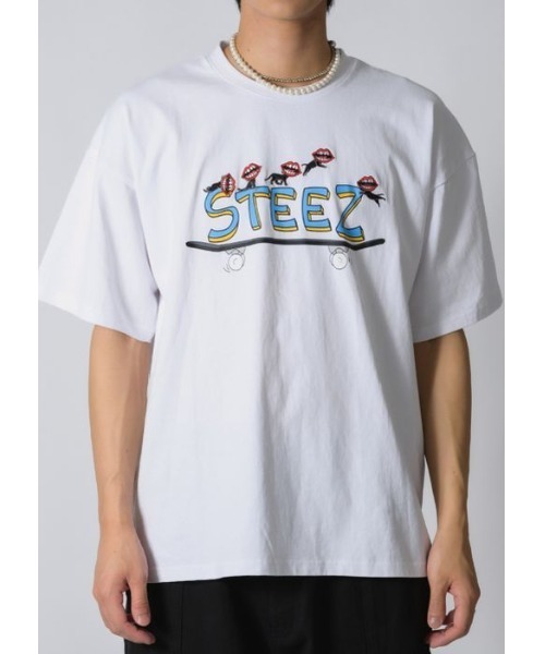 RE730（アールイーセブンサーティー）の「RE730 なみおくんキャット　ビッグシルエットTシャツ（Tシャツ/カットソー・メンズ・オフホワイト/ブラック・MEDIUM/LARGE/X-LARGE）」の14枚目の写真