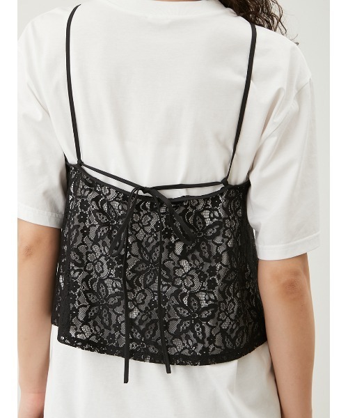 Mila Owen(ミラオーウェン)の「バックリボンキャミソールビスチェ(Tシャツ/カットソー・レディース・ブラック/イエロー/ブラウン・FREE)」の12枚目の写真