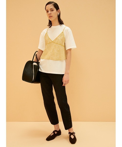 Mila Owen(ミラオーウェン)の「バックリボンキャミソールビスチェ(Tシャツ/カットソー・レディース・ブラック/イエロー/ブラウン・FREE)」の21枚目の写真