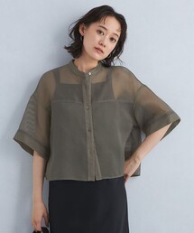 green label relaxing | シアーコードレーン ショートスリーブ シャツ(シャツ/ブラウス)