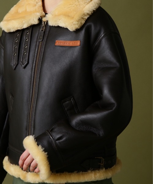 AVIREX（アヴィレックス）の「B-3 PLAIN/B-3プレーン（ムートンコート