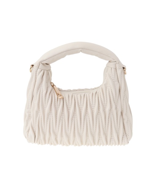 earth music&ecology（アースミュージックアンドエコロジー）の「ウエーブキルトショルダーバッグ（ショルダーバッグ・レディース・その他8/ライトグレー/ブラック・FREE）」の10枚目の写真