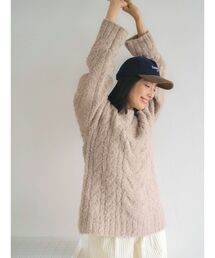 Ungrid | ビッグシルエットルーズケーブルニット(ニット/セーター)