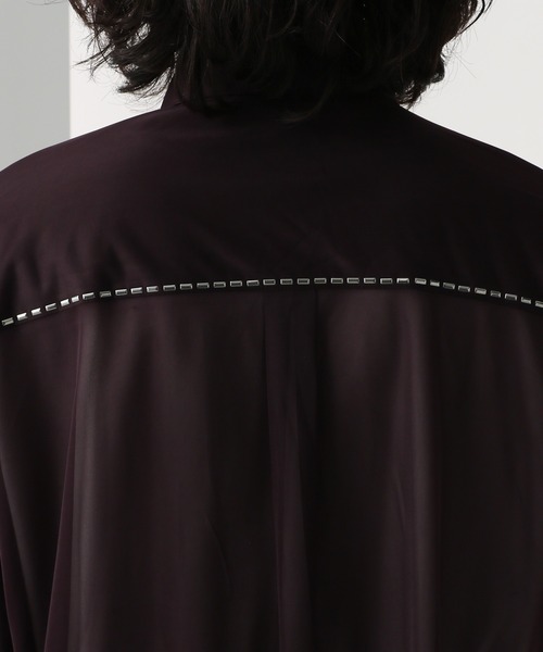 HARE（ハレ）の「シアーシルバーパーツシャツ(HARE)（シャツ/ブラウス・メンズ・パープル/ブラック/グレー・FREE）」の19枚目の写真