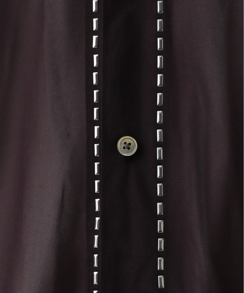 HARE（ハレ）の「シアーシルバーパーツシャツ(HARE)（シャツ/ブラウス・メンズ・パープル/ブラック/グレー・FREE）」の13枚目の写真