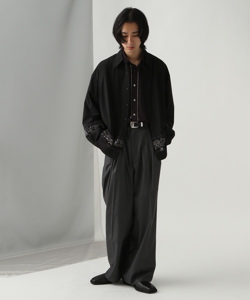 HARE（ハレ）の「シアーシルバーパーツシャツ(HARE)（シャツ/ブラウス・メンズ・パープル/ブラック/グレー・FREE）」の22枚目の写真