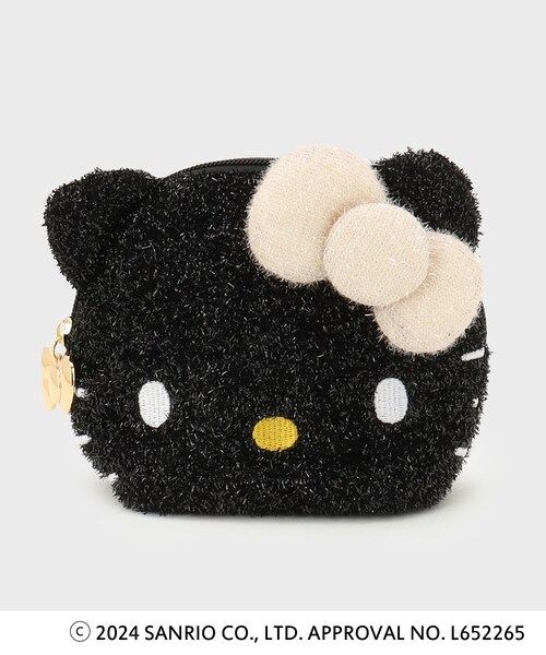 セール】【ハローキティコラボ】フェイス型キラキラポーチ