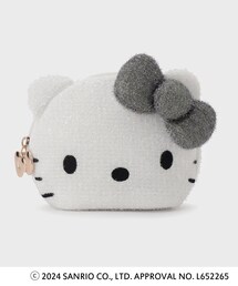 ハローキティコラボ（ハローキティコラボ）の「【ハローキティコラボ】フェイス型キラキラポーチ（ポーチ）」